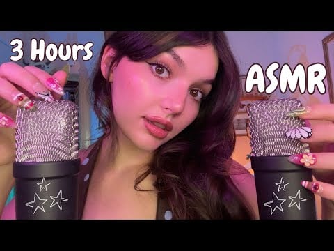 3 HOURS OF EAR TO EAR ASMR (Fast Mouth Sounds, Mic Scratching, Whispers, Trigger Assortment)