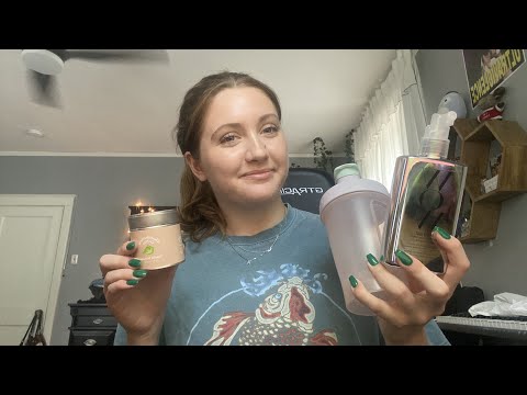 ASMR tapping on random things💜 - lofi, tapping, whispered rambling