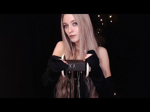 ASMR | Ear massage with a cardigan? | 3DIO