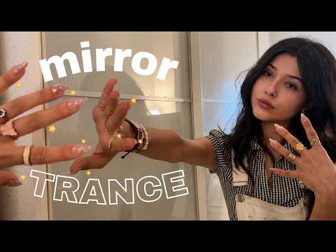 ASMR Hypnotic Mirror Effect 🤤🪞 Fast Finger Flutters, Deep Mouth Sounds & Hand Movements