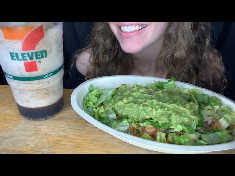ASMR CHIPOTLE/7-11 MUKBANG | EATING SOUNDS