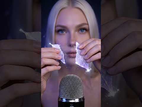 Crystal Leaf Tearing ✨🍃 | Fragile ASMR Sounds (No Talking)