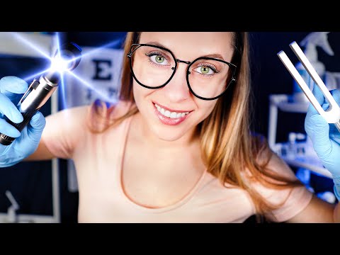 ASMR hospital Night Nurse EAR CLEANING, Otoscope, Tuning Fork, Personal Attention, Roleplay