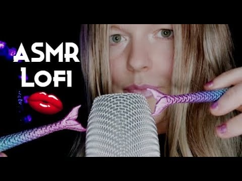 ASMR | Lofi Intense Slow Mouth Sounds👂 Tail Mic Scratching, Gloves (NO TALKING)