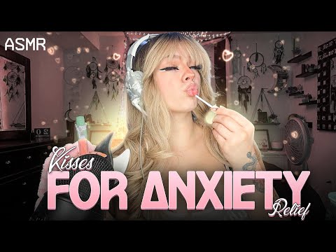 Close-Up ASMR | Kisses for Anxiety Relief