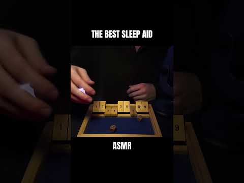 shut the box asmr 😴💤 | asmr soft, inaudible whispers, mouth sounds, tapping & wood sounds 🎲