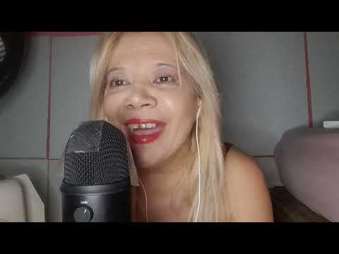 ASMR :  Falando nomes dos inscritos. Movimentos das mão  na tela . pincel no mic. 😴😴