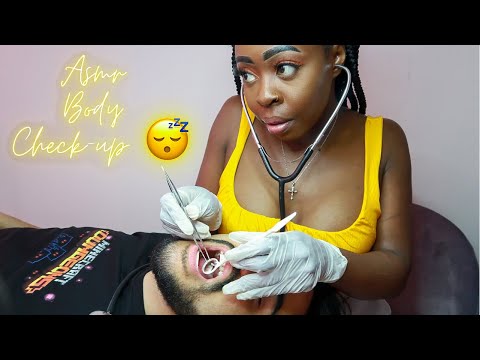 ASMR Medical Check-up | Teeth, ears, skin, face, nose,throat,hair inspection 🧐