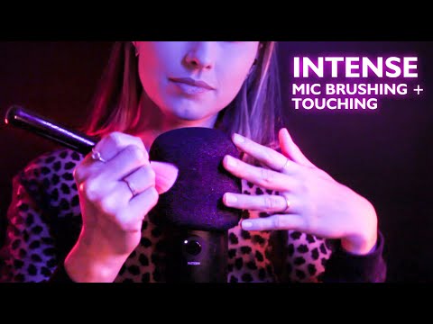 ASMR INTENSE MIC BRUSHING NO TALKING, ASMR BRUSHING SOUNDS, BRUSH MICROPHONE ASMR, ASMR 1 HOUR