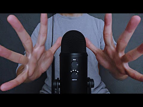 ASMR 10 Different Types of Hand Sounds [Fast, Aggressive & Loud] brown noise, no talking (pt 2)