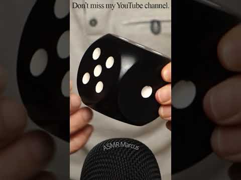 ASMR Random Finger Tapping On Wooden Dice #short