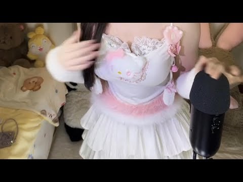 ASMR Roleplay | Cosplay Accent + Long Nails Scratching (Sleep Energy)