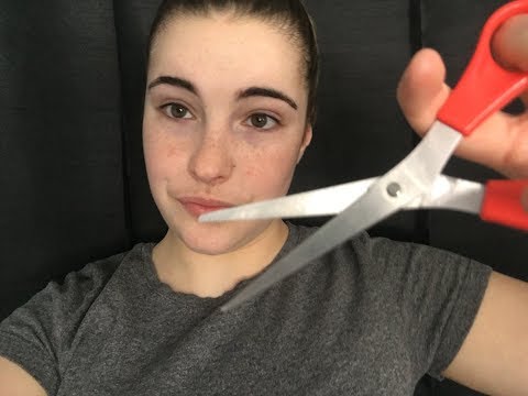 |ASMR| Hair Cut & Style | Spray Bottle | Scissors | Combing|