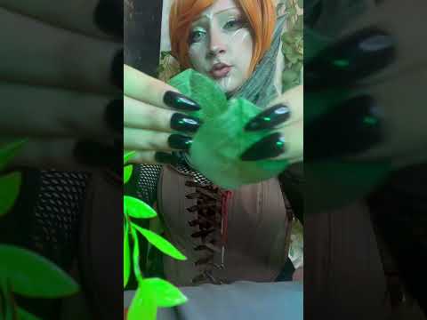 🧝‍♀️🍃Leaf Skin Treatment ASMR #asmr