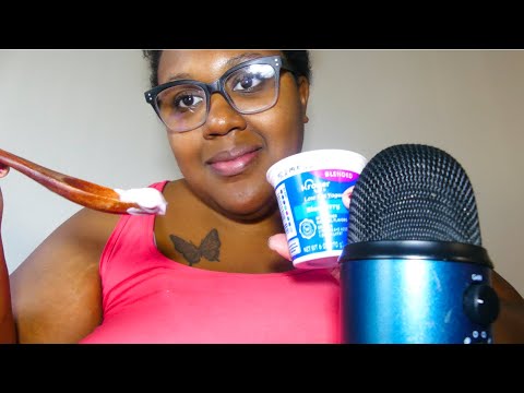 ASMR *Eating yogurt | JanayDASMR