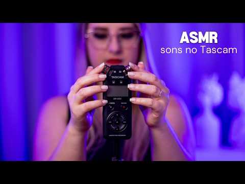 ASMR | FAZENDO SONS NO PRÓPRIO TASCAM | Tapping, scratching, dedos nas cápsulas | para dormir rápido