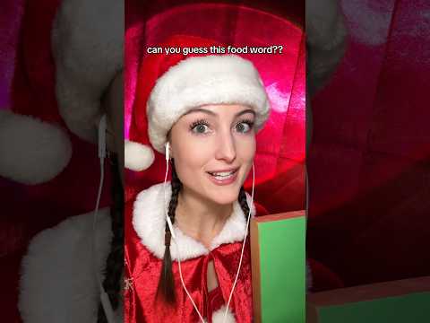 can you guess this holiday food word?? #asmr #guesstheword #christmas