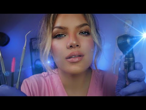 ASMR Unclogging Your Ears, Otoscope Ear Inspection, Deep Ear Cleaning, Ear Massage