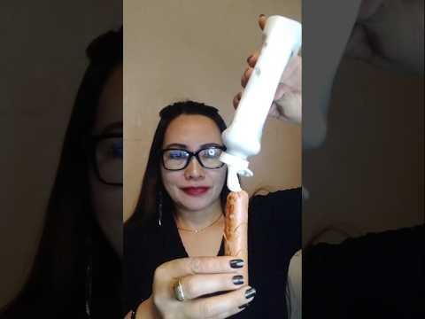 ONE TIME BITE HOTDOG WITH MAYONNAISE #mukbang #everyone #shortsfeed #shortvideo #challenge