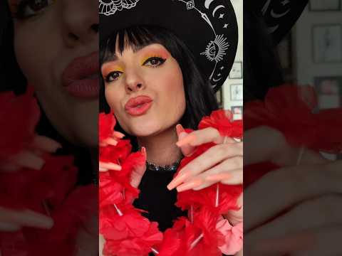 Leis 🌸🌸 #color #visualtingle #tingles #hat #asmrnia #asmrvideos #asmr #challenge #leis #blackwig