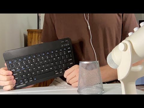 ASMR| Triggers on Keyboard + Pen Holder