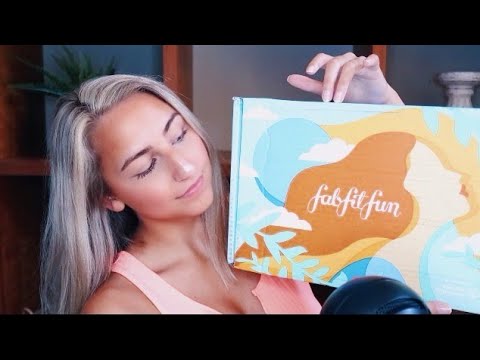 ASMR FabFitFun Unboxing! (tapping, scratching, liquid triggers, whispering)