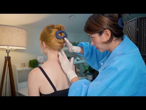 ASMR Longest Full Body Checkup, Stress Relief Medical Program, Annual Check Up, Head, Back Exams 