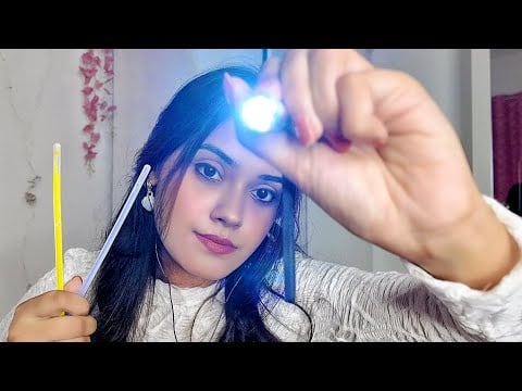ASMR Eye Exam & Glasses Recommendation… (eye cleaning & frame suggestion) ( Hindi ASMR)