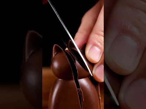 #asmr | 🐱 en chocolat 🍫 #asmrsounds #asmrvideo #visualtingle #chocolate #food