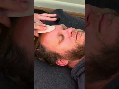 ASMR Gua Sha Pressure Points | Real Person #relaxing #facial #massage #guasha #asmr #asmrmassage