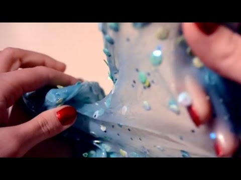 ASMR Super Stretchy Slime . Squeezing Stretching Ripping . Squishy Crunchy Popping Sounds