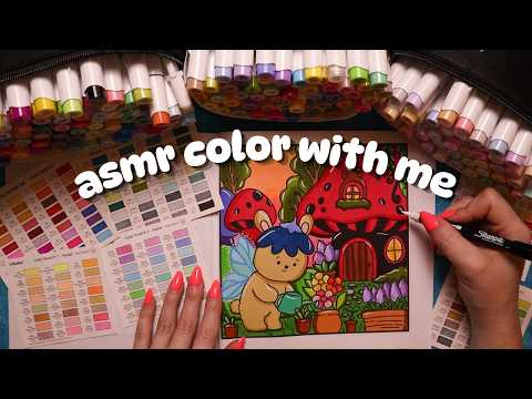 ASMR Color with Me 🖍️ Marker Sounds & Chatty Whispers 