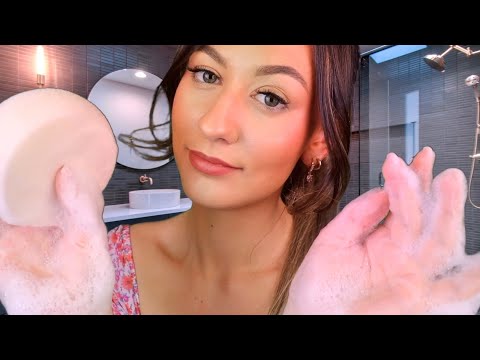 [ASMR] Bubble Bath Roleplay 🛁✨(LOTS of sudsy layered sounds + personal attention)