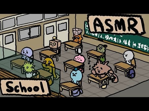 [ASMR] Today is school day. Welcome to ASMR school🏫