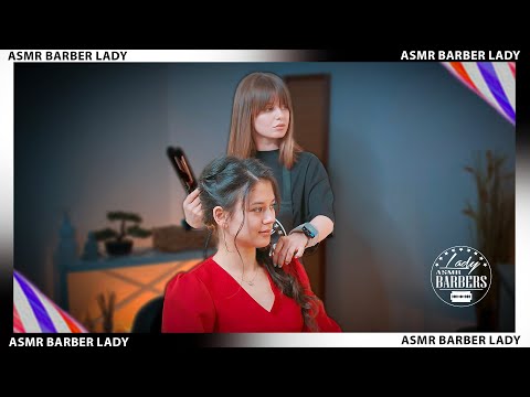 💈 ASMR Hair Brushing by Barber Lady Dana