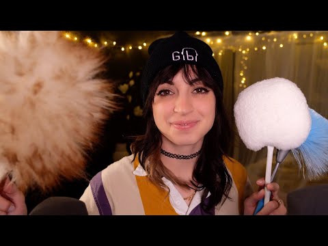 ASMR | Brushy Brushy Brushy 🥰 Jumbo Face Brushing & Dustinf