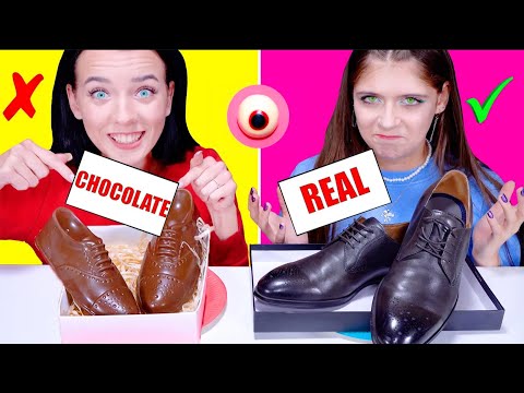 Real vs Chocolate Food Challenge: ASMR Taste Test That Will Blow Your Mind!