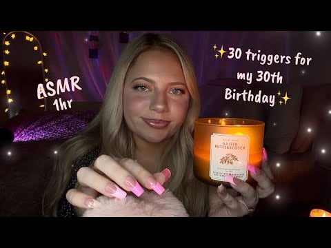 30 ASMR Triggers in 1 Hour 💤 Tapping, Scratching & More