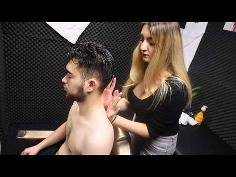 ASMR | Slow Back Touch Therapy *Calming Hair Wash