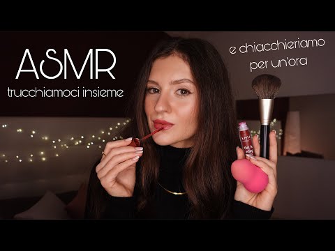 ASMR TRUCCHIAMOCI E CHIACCHIERIAMO INSIEME 🥰 Doing My Makeup, Clicky Whispering 🥱