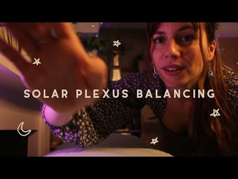 ASMR REIKI chakra balancing | solar plexus | plucking, hand movements, negative energy removal