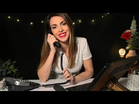 [ASMR] Friendly Medical Receptionist Checks You In ♡ (Soft Spoken)