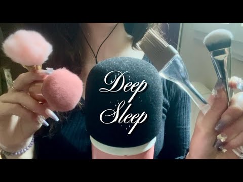 ASMR | Slow and gentle mic brushing for deep sleep 😴 ᶻ 𝗓 𐰁 [No talking]