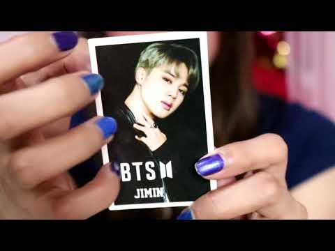 ASMR Tapping on BTS Lomo Cards