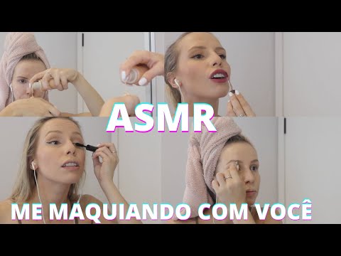 ASMR ME MAQUIANDO COM VOCÊ -  Bruna Harmel ASMR