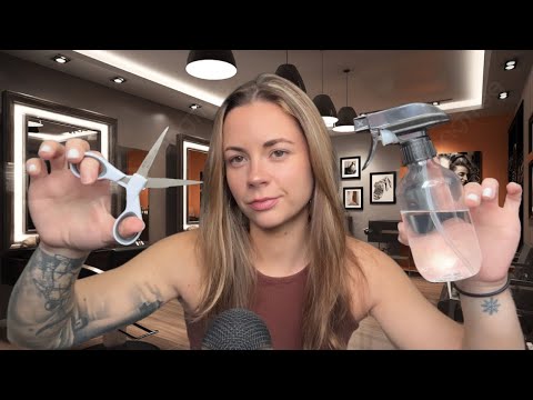 ASMR | Realistic Haircut Experience 💈✂️ (Soft Spoken, Gum Chewing)