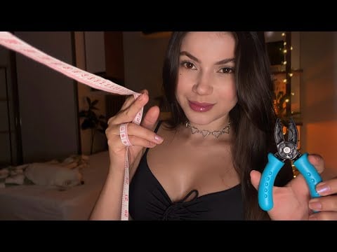 ASMR Tirando Suas Medidas de Corpo Inteiro📐🦶👃🦵