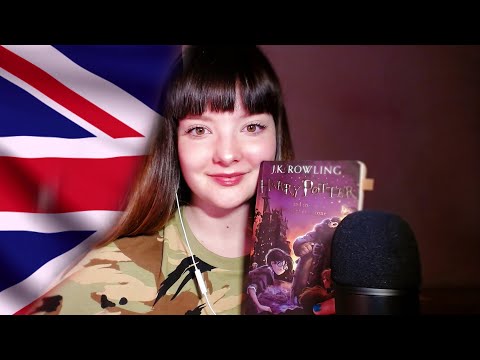 {ASMR} SPANISH GIRL reads Harry Potter IN ENGLISH...🇬🇧