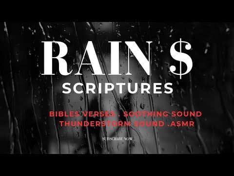 Bible Verses to Fall Asleep Fast | Peaceful Rain & Thunder Sounds#BibleVersesForSleep #rainsounds 