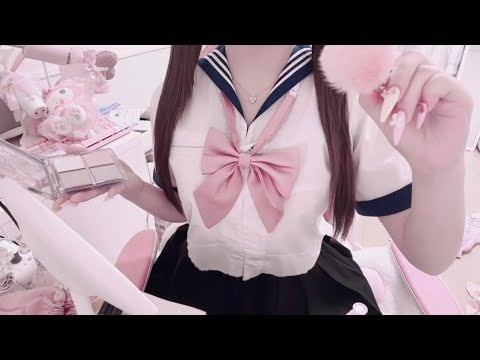 【ASMR】新生活頑張ってる君へ、とびきり可愛くしてあげるメイクᐡᴗ͈  ̫ ᴗ͈ᐡ‪‪